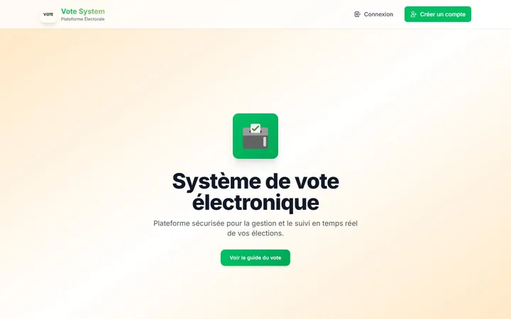 Page d’accueil de Vote C’Zotick